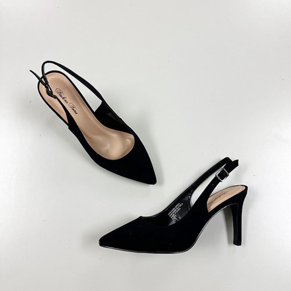 Heels from Fashion Focus - 1185-2 Black Lamy
